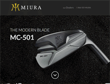 Tablet Screenshot of miuragolf.com